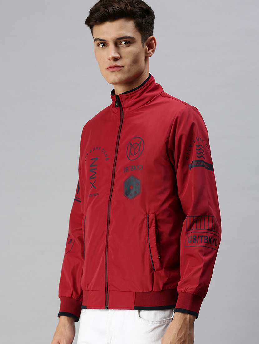 men printed long sleeve insulator bomber jacket - 22518423 -  Standard Image - 2