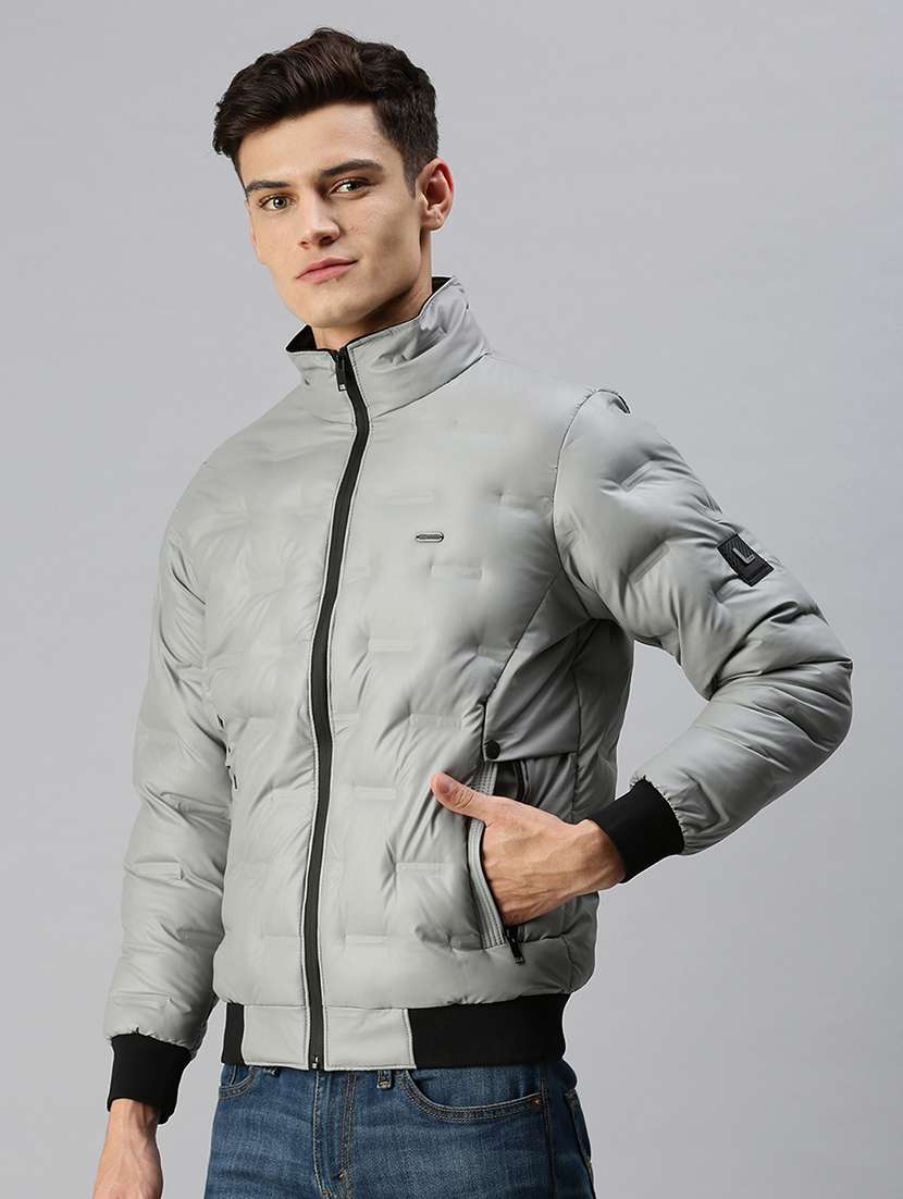 men solid long sleeve insulator puffer jacket - 22518433 -  Standard Image - 2