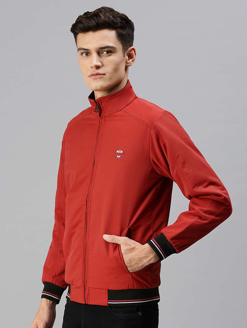 men solid long sleeve insulator bomber jacket - 22518449 -  Standard Image - 2