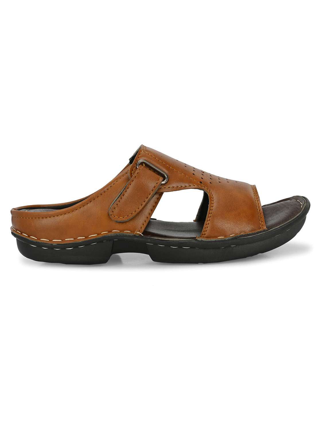 men tan slip on sandal - 22518480 -  Standard Image - 2