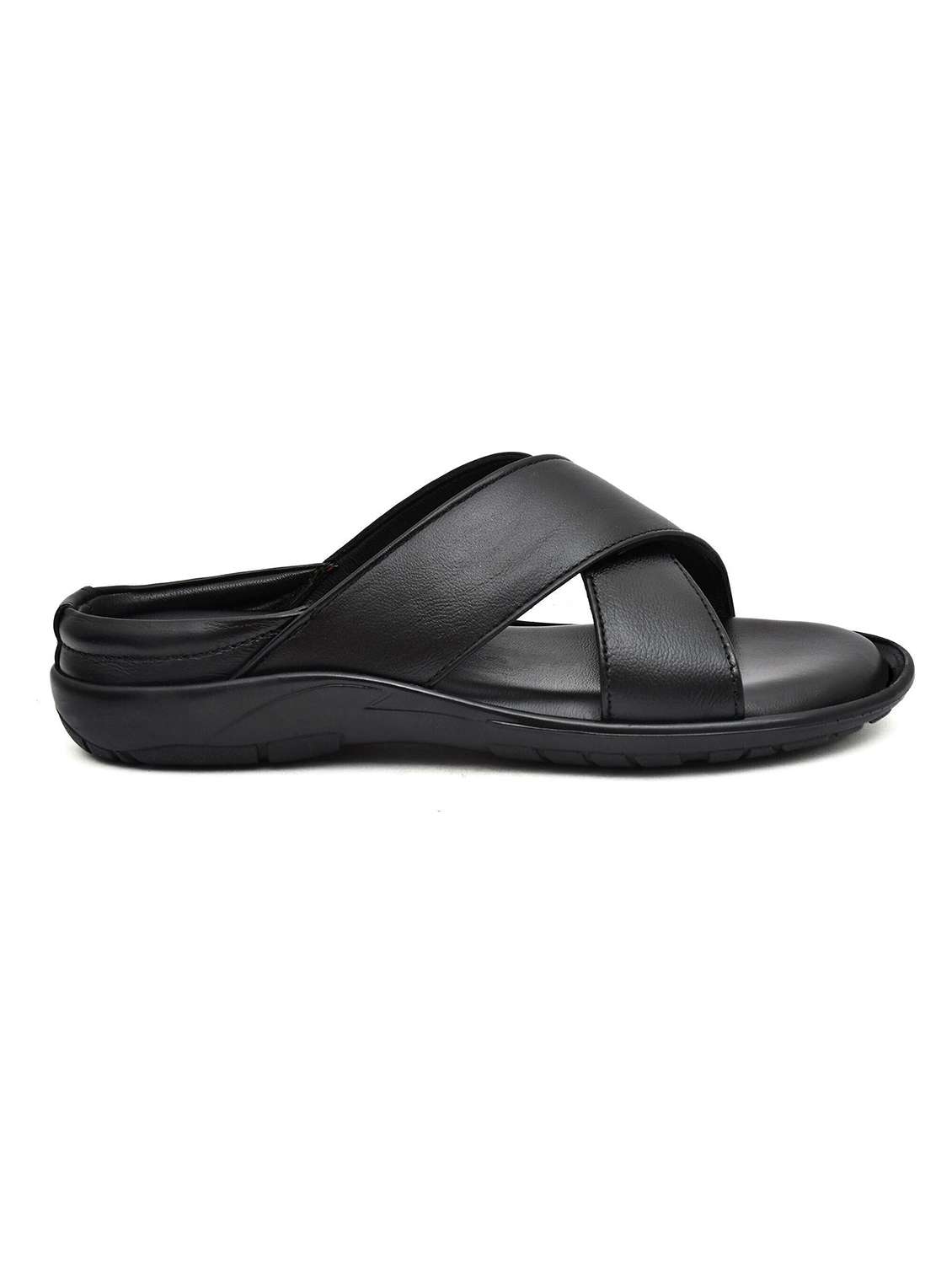 men black slip on sandal - 22518483 -  Standard Image - 2