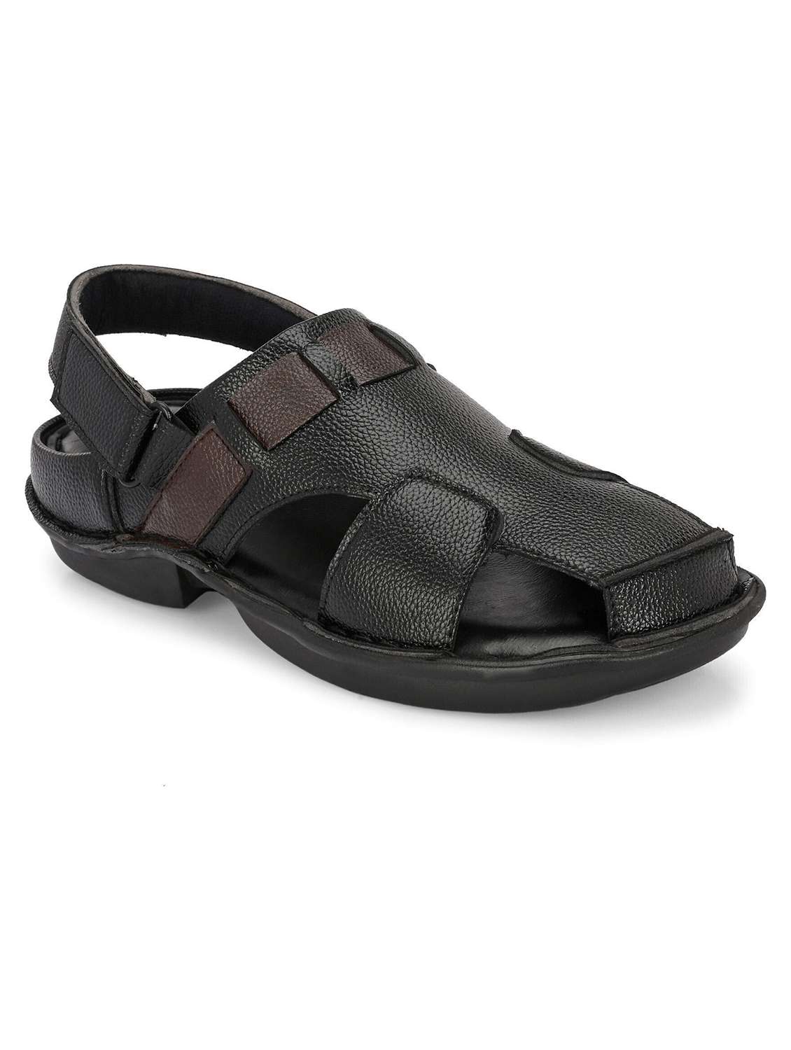 men black back strap sandal - 22518490 -  Standard Image - 2