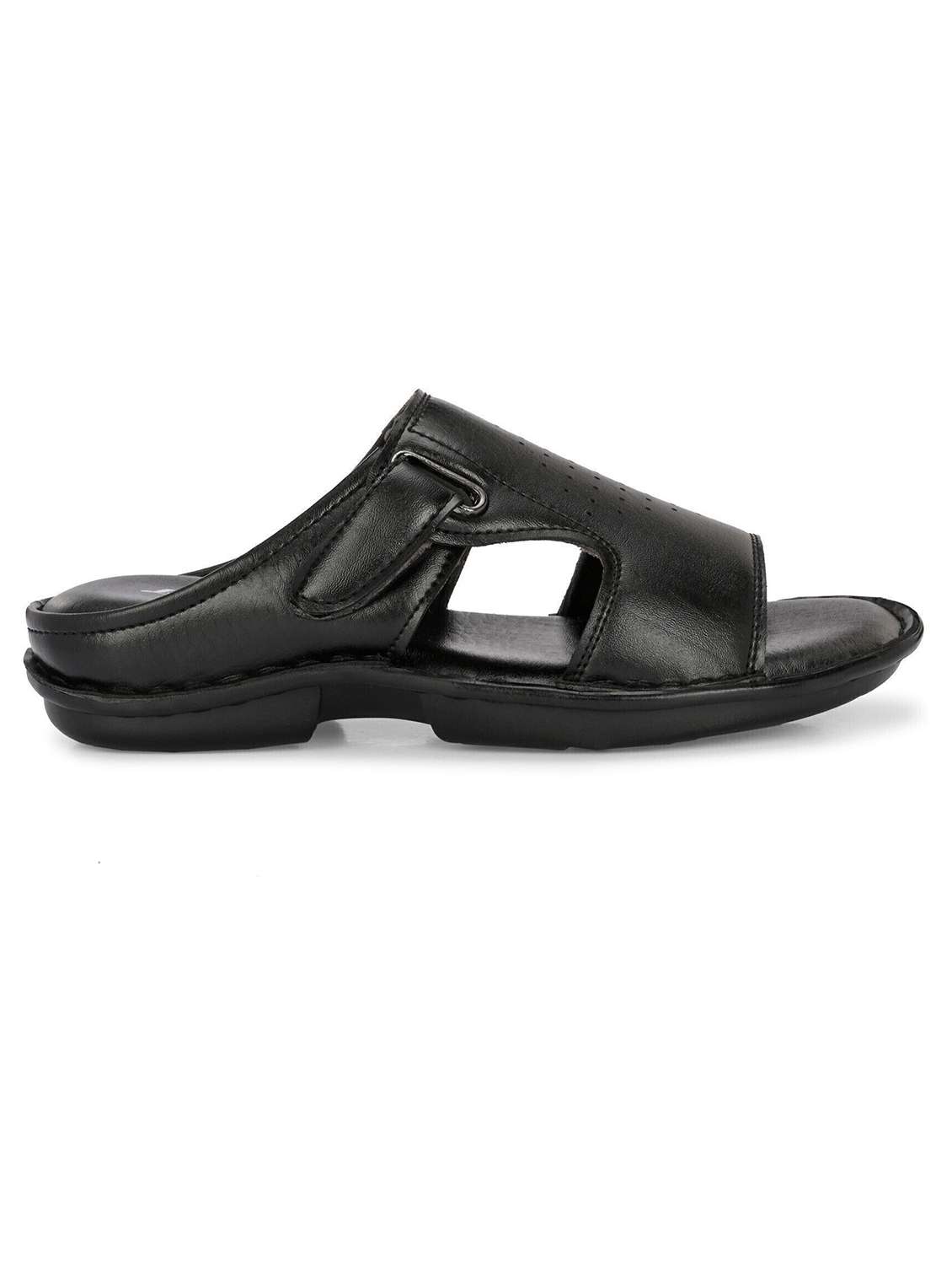 men black slip on sandal - 22518492 -  Standard Image - 2
