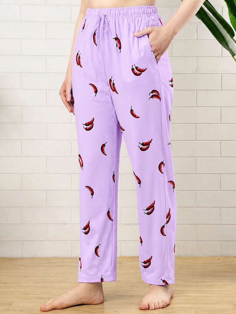 women printed mid rise pajama - 22519044 -  Standard Image - 2