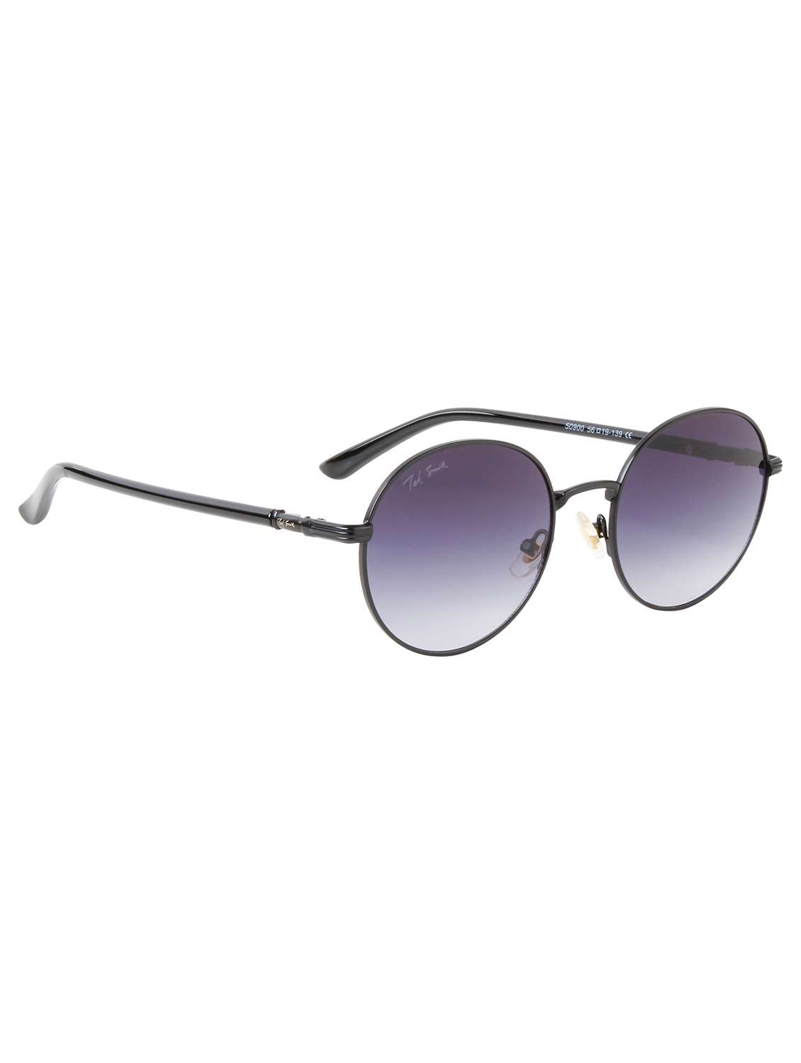 ted smith unisex round gun-purple uv protected sunglasses - 22519056 -  Standard Image - 2