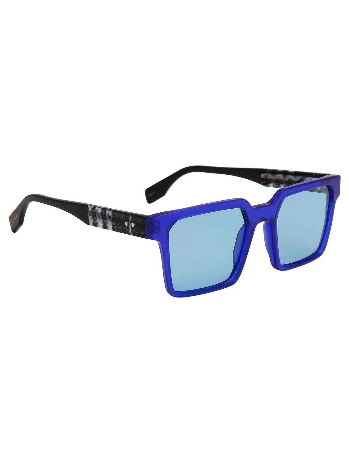 ted smith unisex blue aesthetic square premium acetate sunglasses with polarised lens - 22519065 -  Standard Image - 2