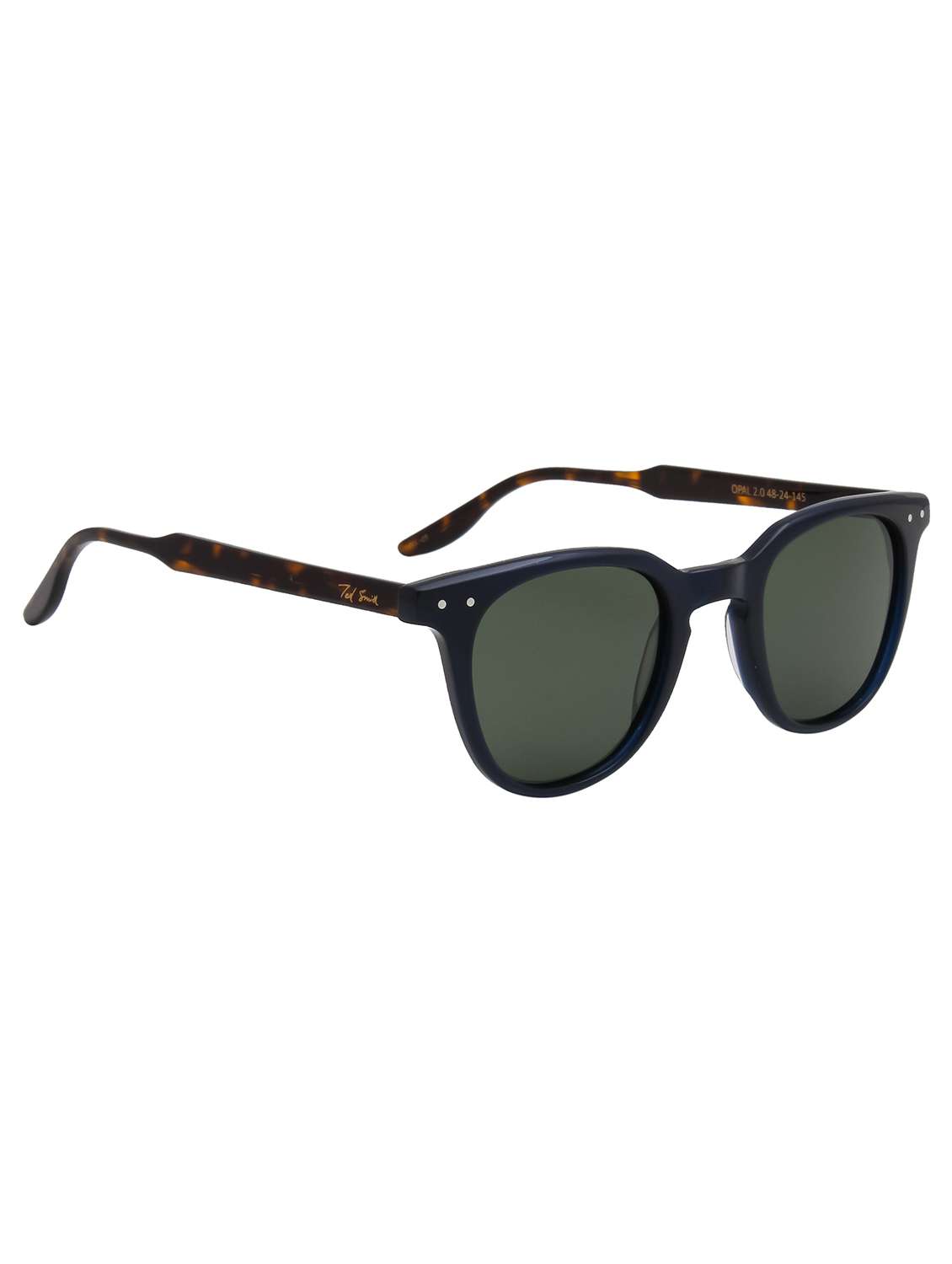 ted smith unisex aesthetic black-green wayfarer luxury acetate sunglasses with polarised lens - 22519087 -  Standard Image - 2