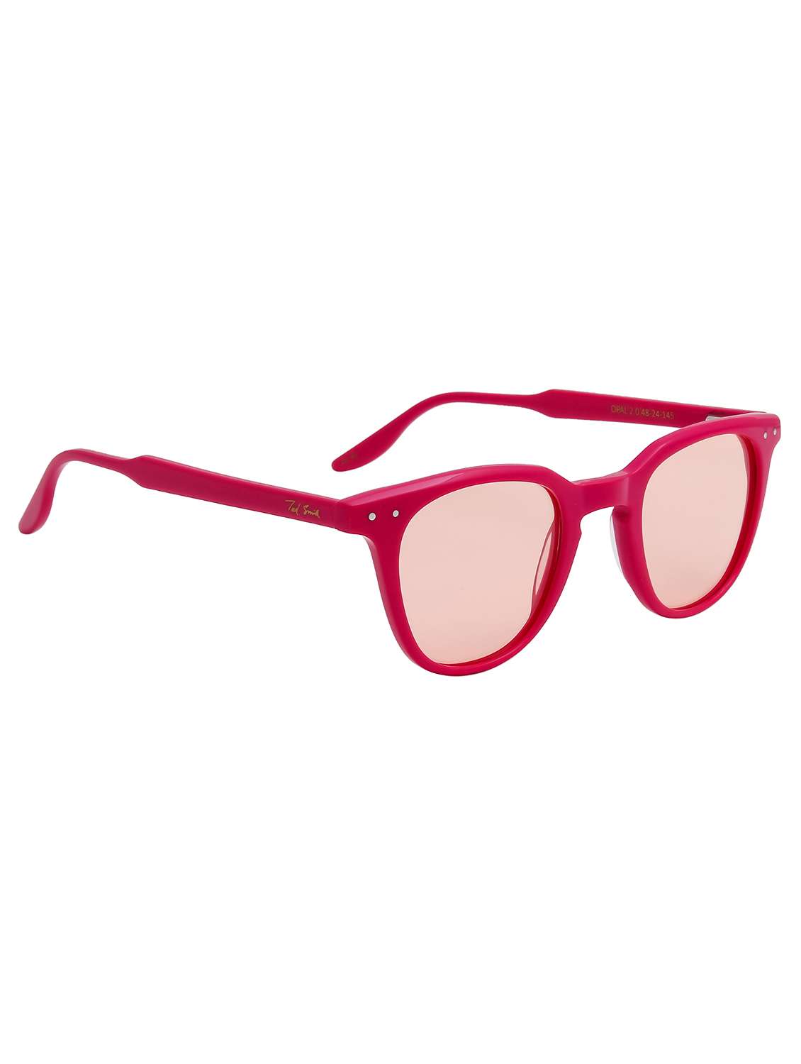 ted smith unisex aesthetic pink wayfarer luxury acetate sunglasses for with polarised lens - 22519088 -  Standard Image - 2