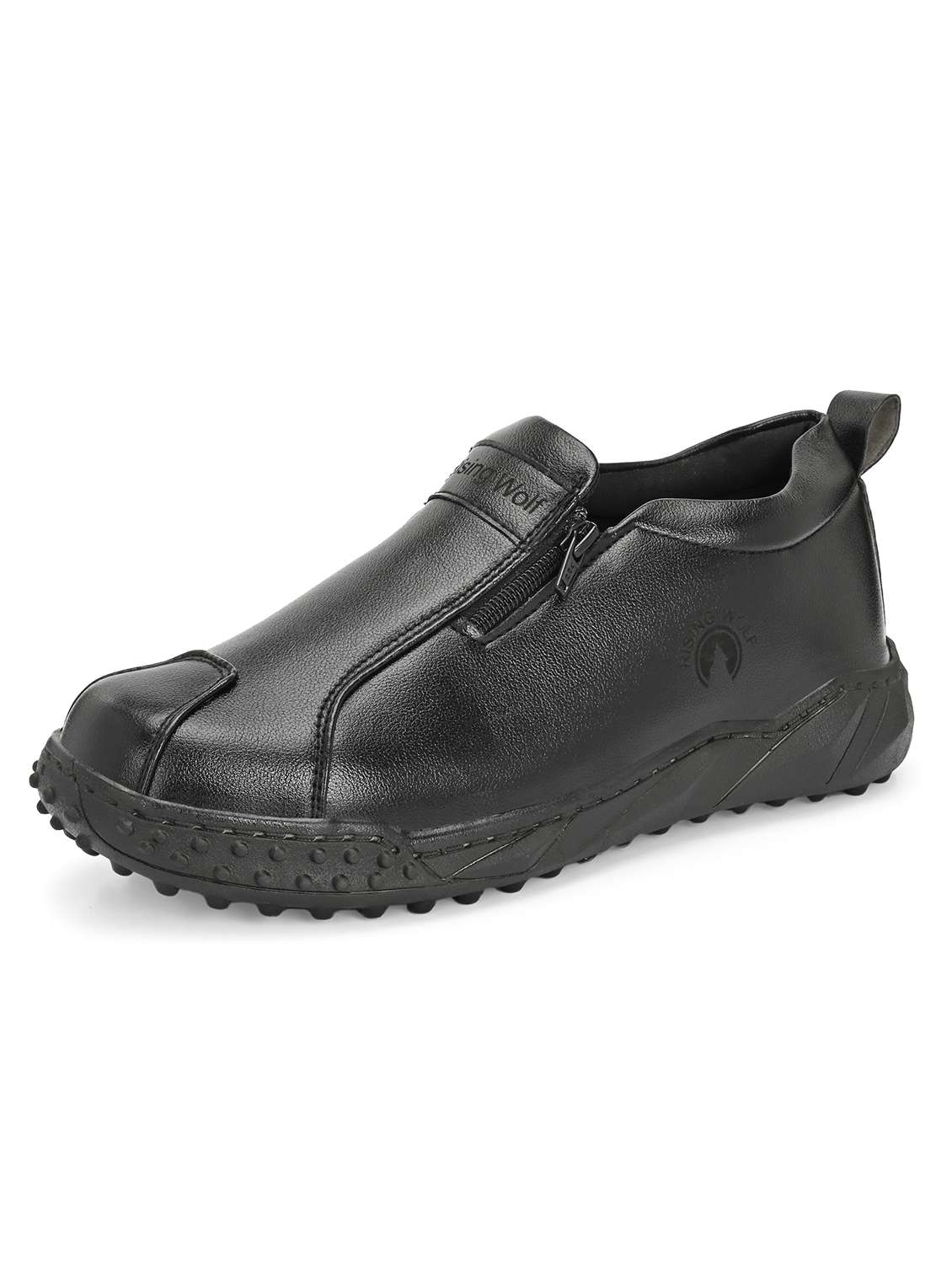 men black slip on caual shoes - 22520736 -  Standard Image - 2