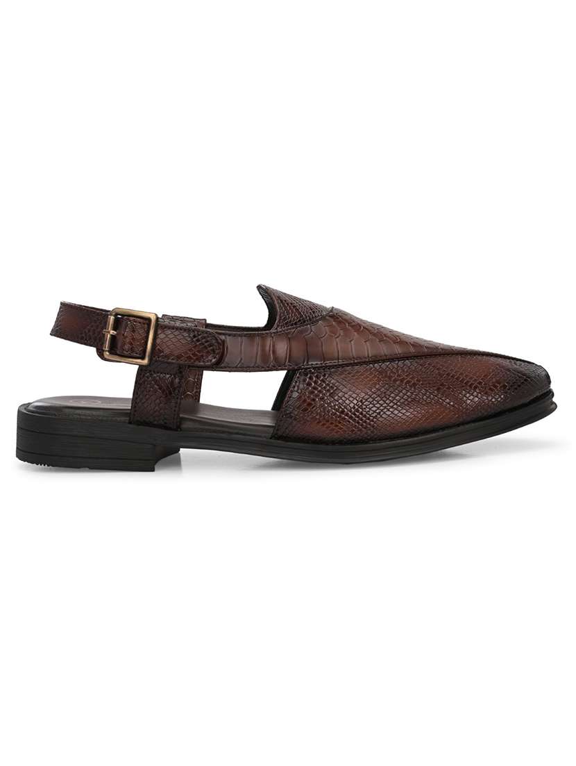 men textured back strap sandal - 22520797 -  Standard Image - 2