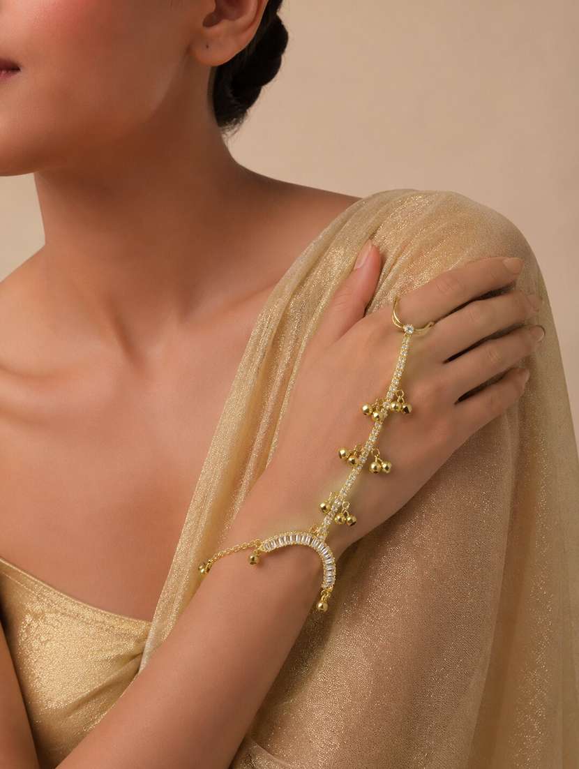 stylish stone studded hathphool for women - 22520811 -  Standard Image - 2