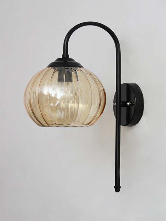 modern amber hanging black wall lamp - 22520882 -  Standard Image - 2