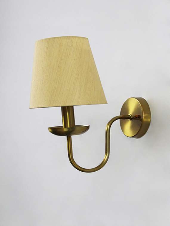 beige fabric shade wall lamp - 22520886 -  Standard Image - 2