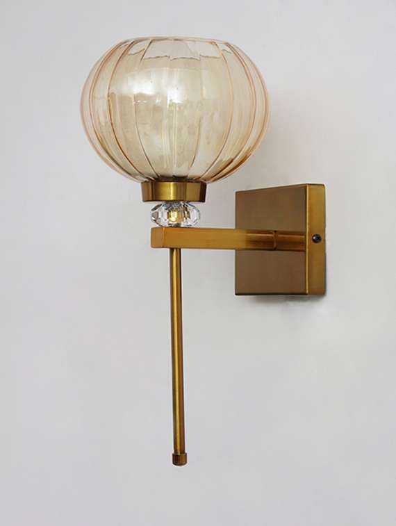 decorative amber kharbuja wall sconce - 22520890 -  Standard Image - 2