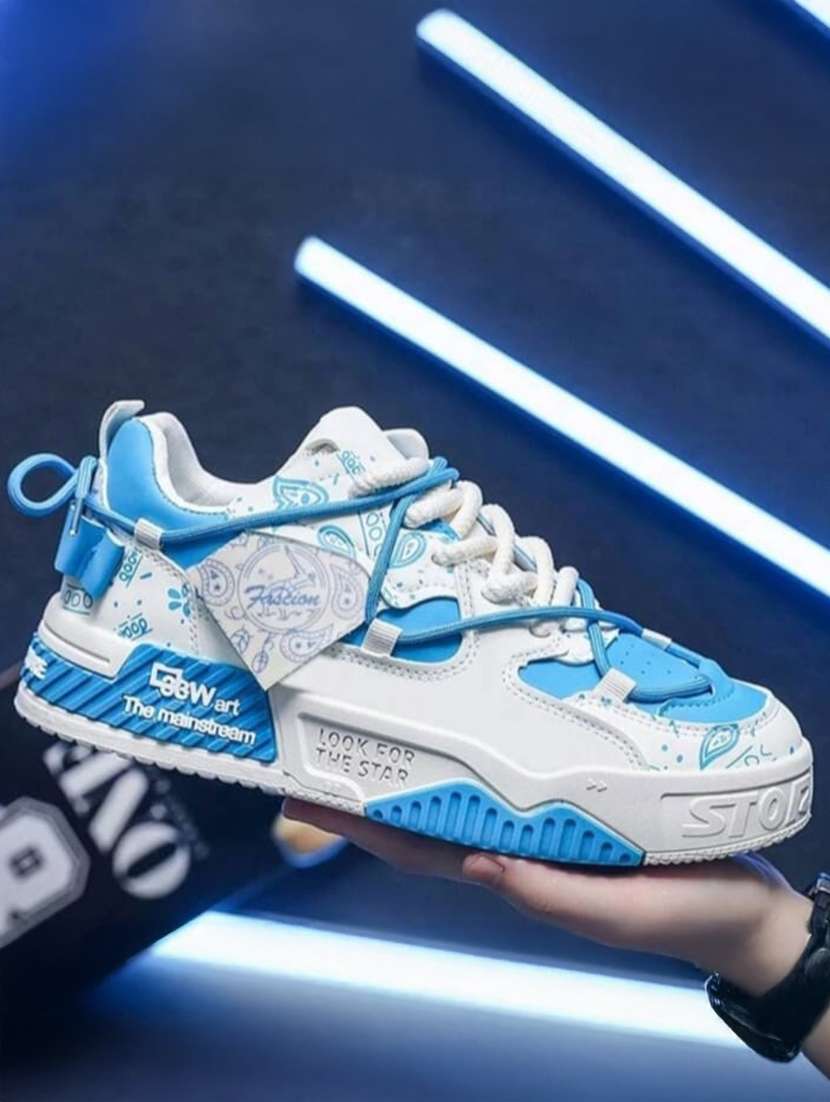 men color block lace up sneaker - 22520899 -  Standard Image - 2