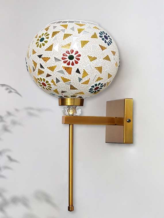 white tipni colourful glass crystal wall light - 22520927 -  Standard Image - 2