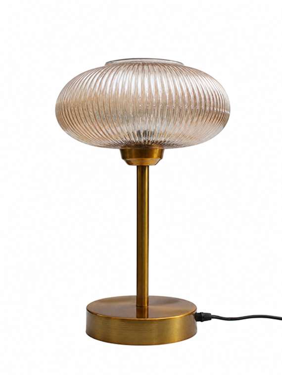 aurora ribbed glass table lamp - 22520929 -  Standard Image - 2