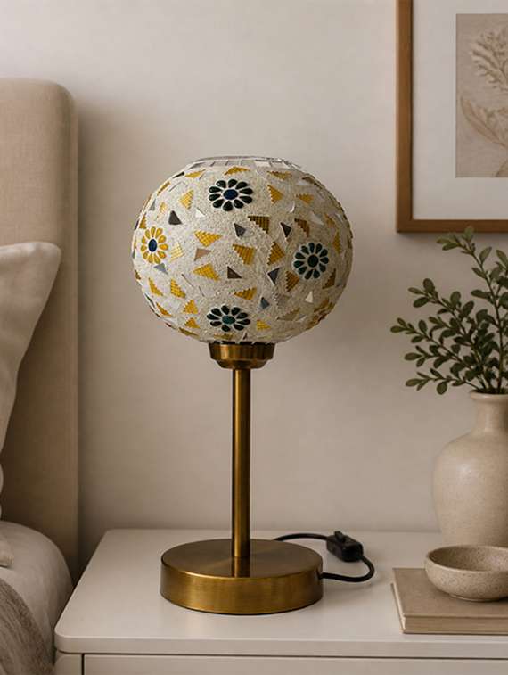 boho mosaic flower table lamp - 22520960 -  Standard Image - 2
