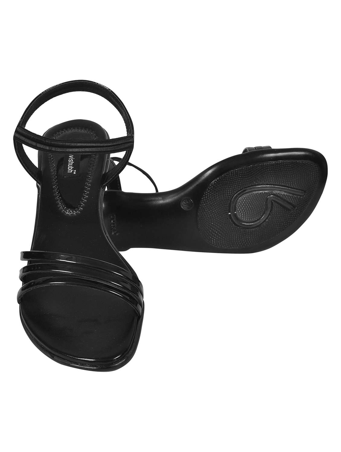 women solid ankle strap sandal - 22520988 -  Standard Image - 2