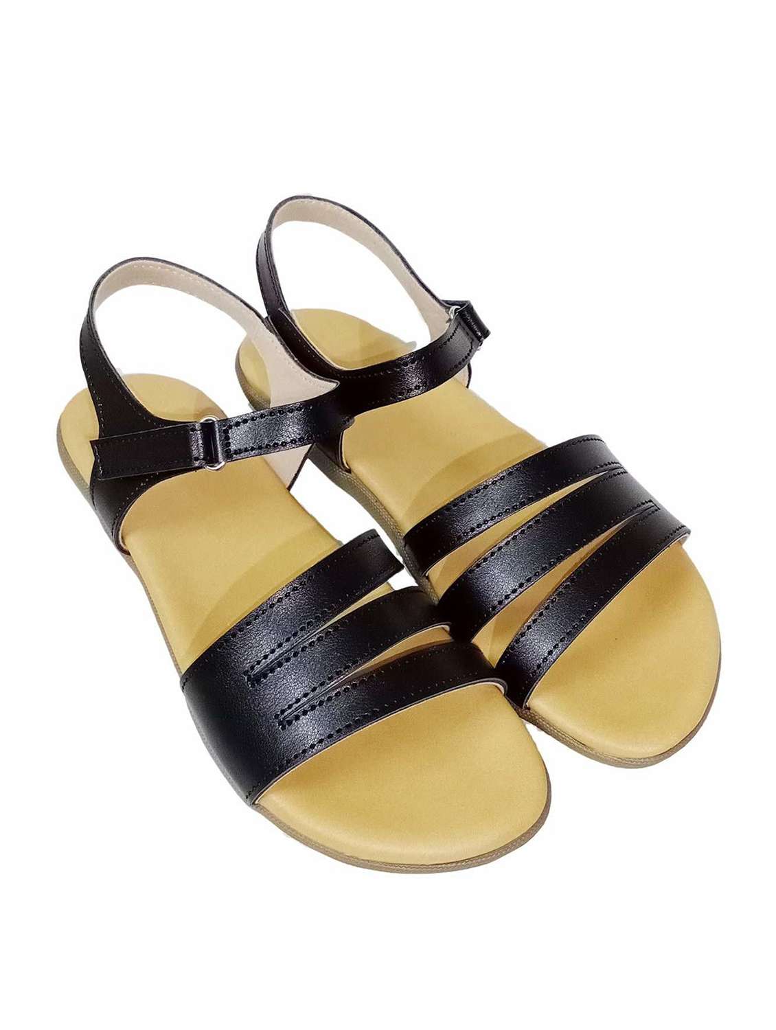 women solid ankle strap sandal