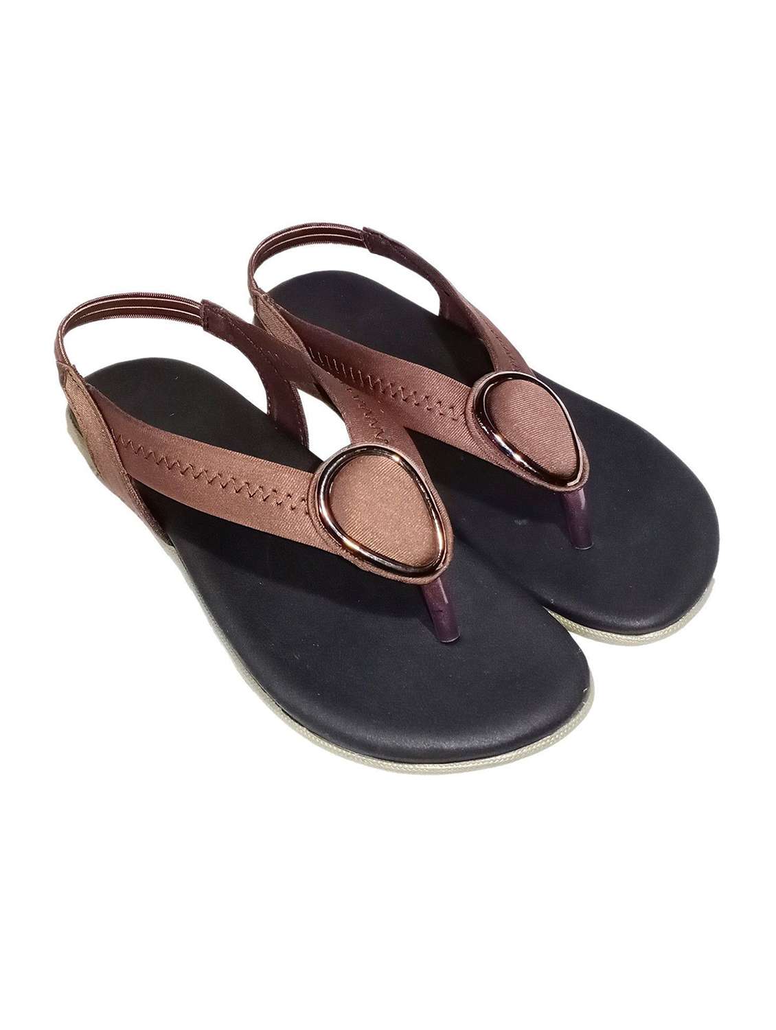 women embellished back strap sandal