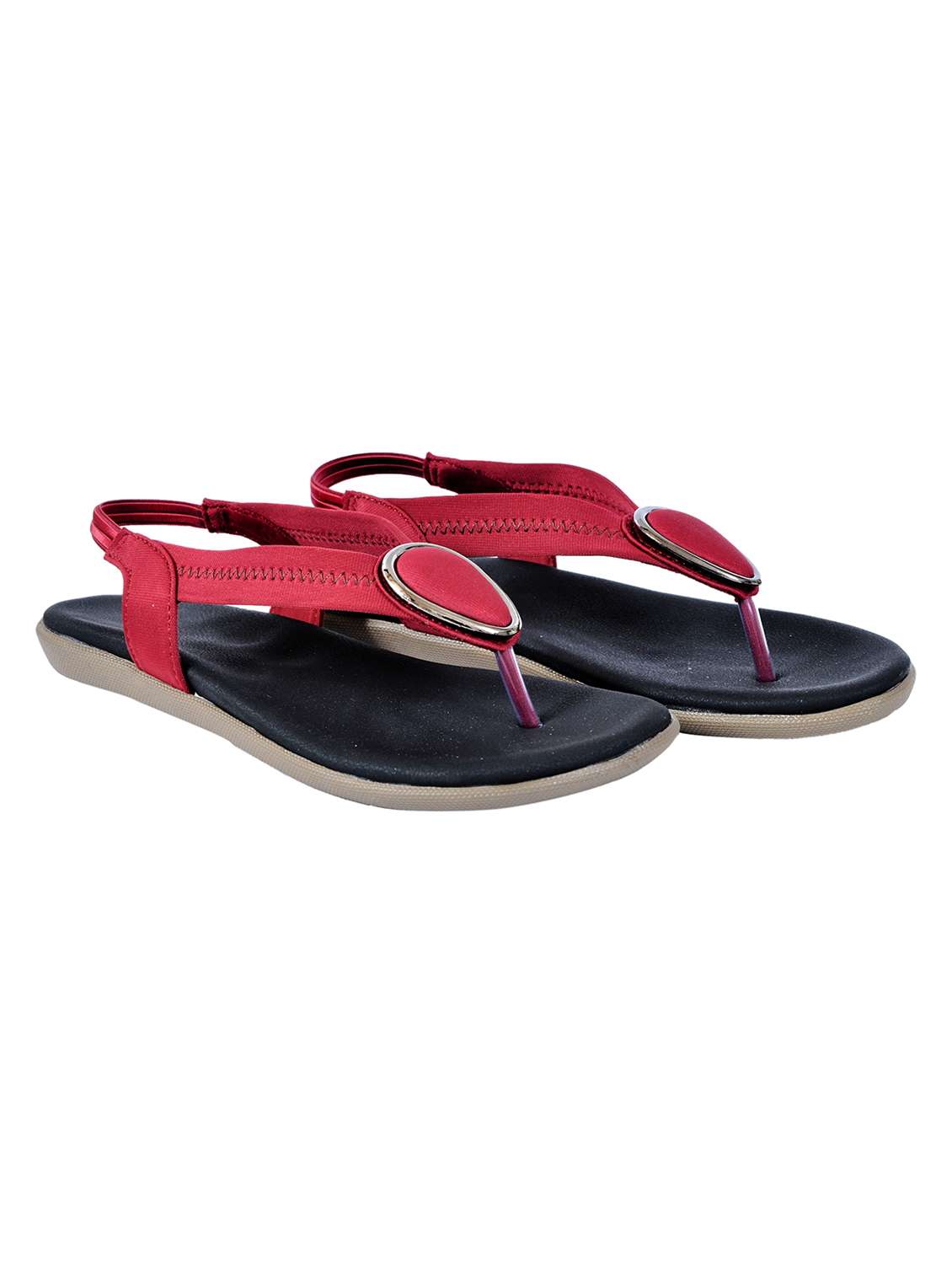 women embellished back strap sandal