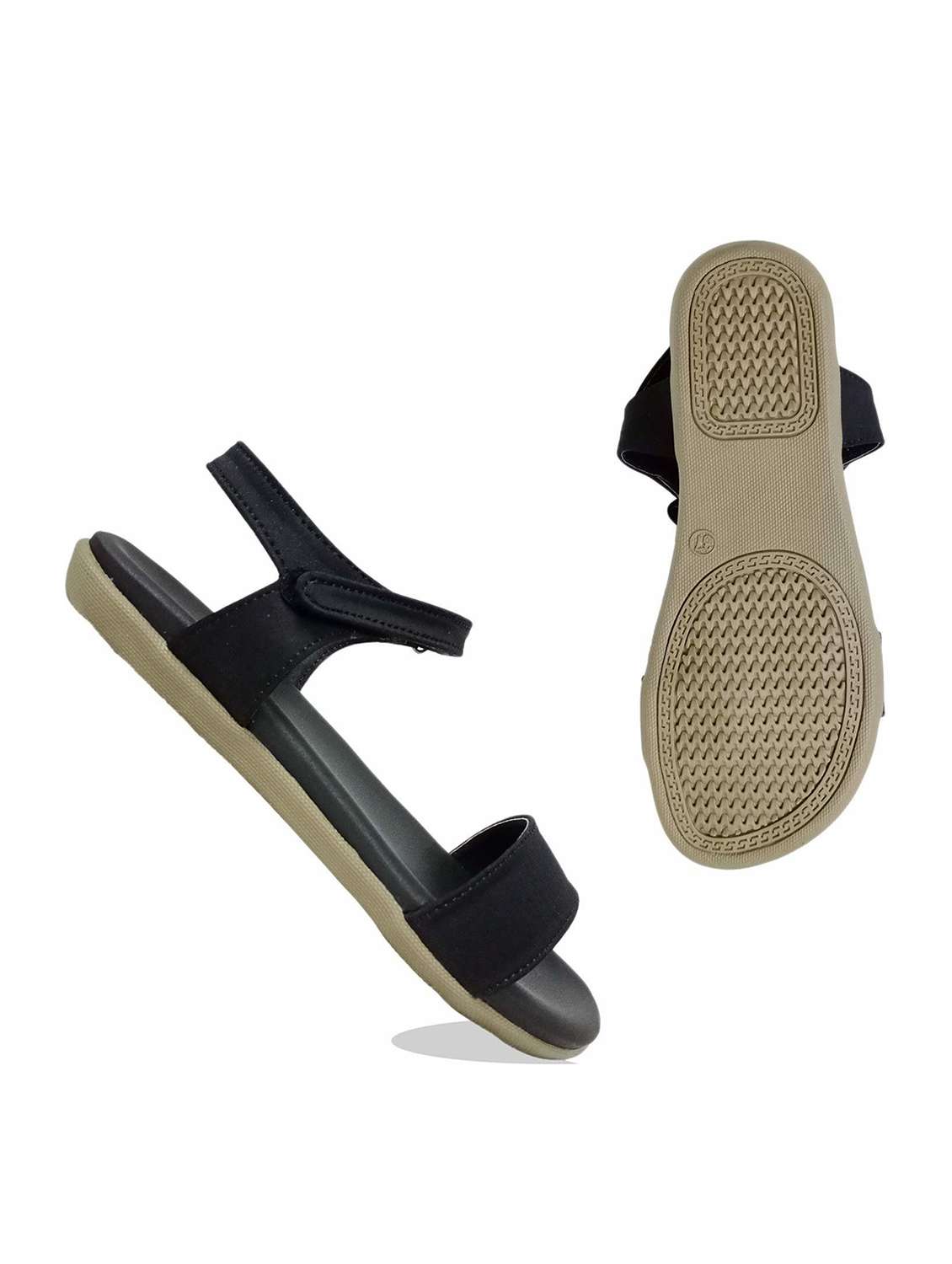 women solid ankle strap sandal - 22521158 -  Standard Image - 2