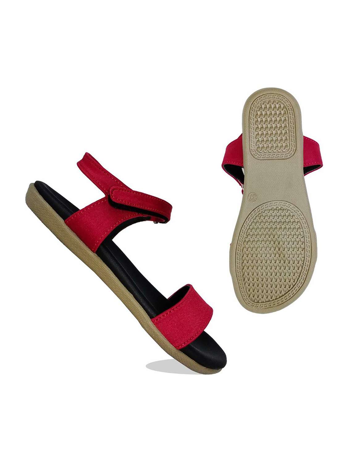 women solid ankle strap sandal - 22521159 -  Standard Image - 2