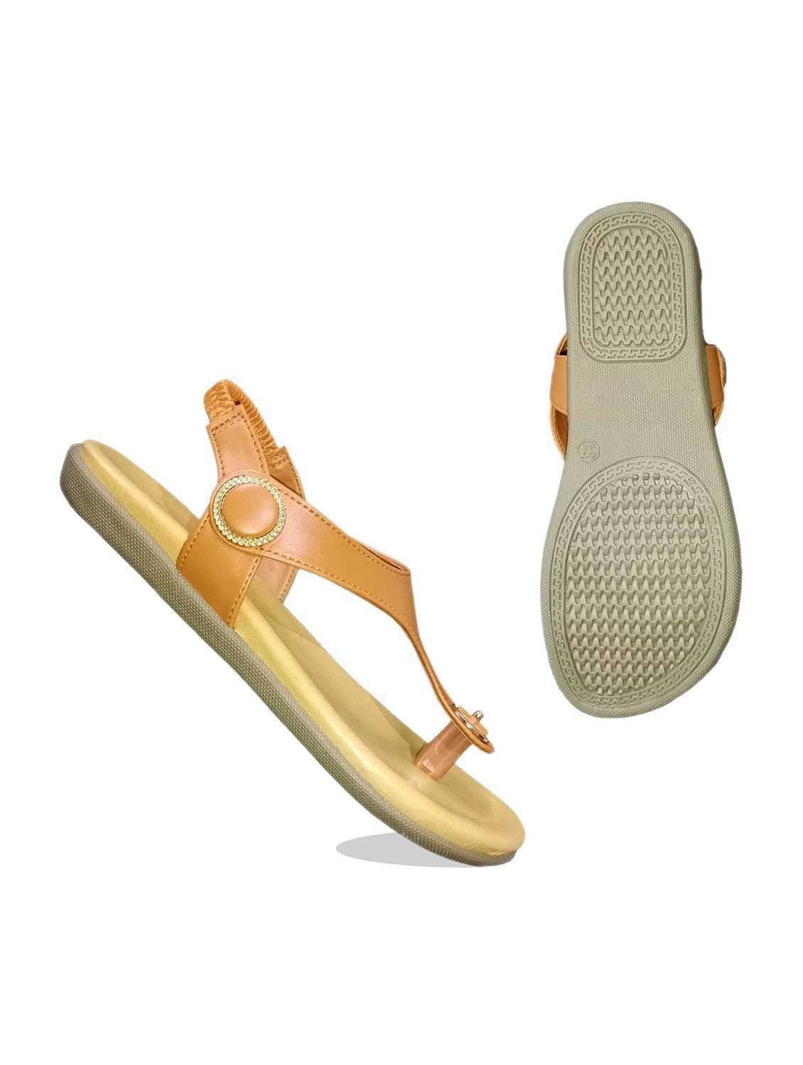 Women Solid Ankle Strap Sandal - 22521163 -  Standard Image - 2