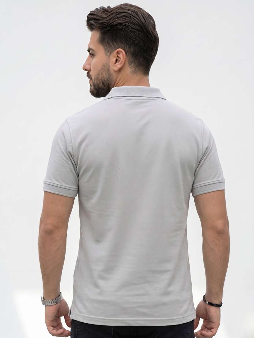 men solid short sleeve regular fit polo t-shirt - 22521265 -  Standard Image - 2