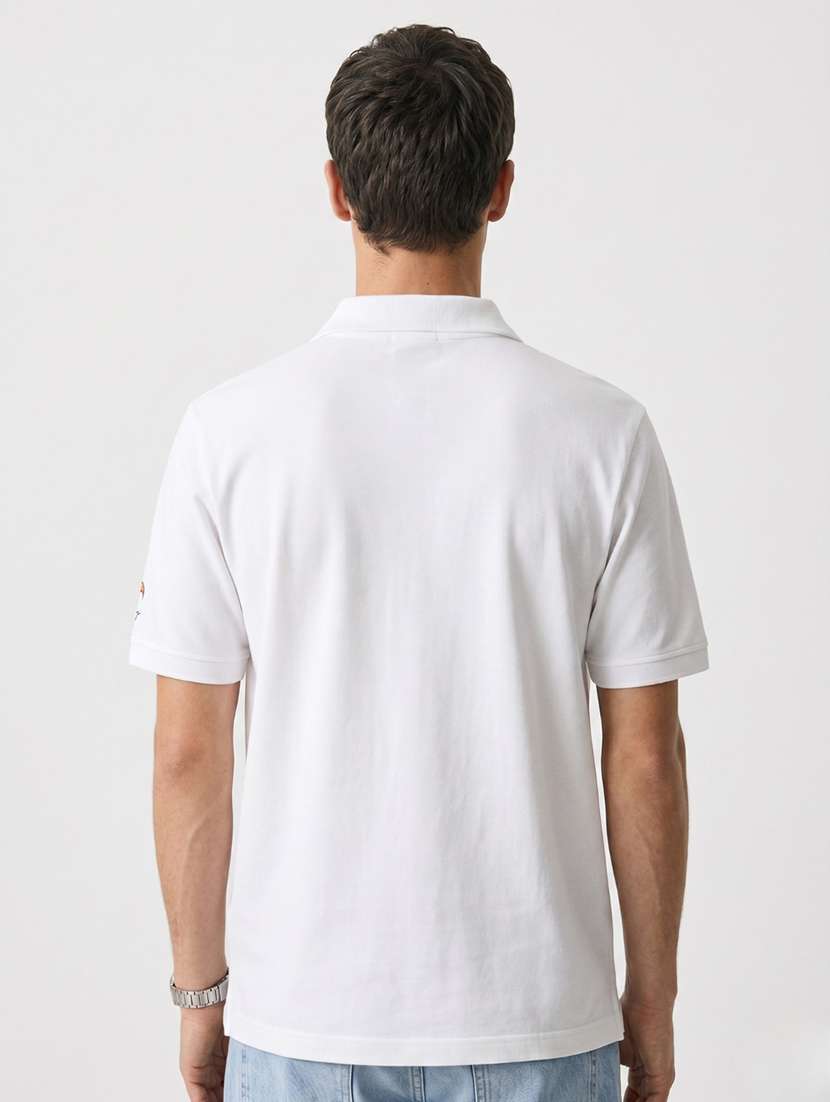 men solid short sleeve regular fit polo t-shirt - 22521267 -  Standard Image - 2