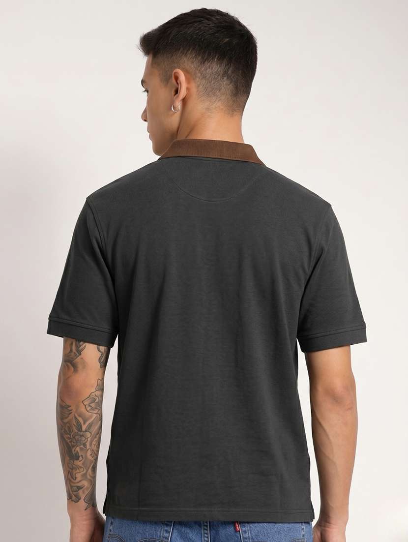 men solid short sleeve regular fit polo t-shirt - 22521273 -  Standard Image - 2