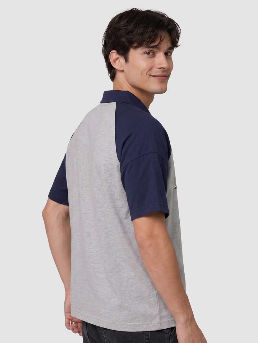 men color block raglan sleeve regular fit polo t-shirt - 22521280 -  Standard Image - 2