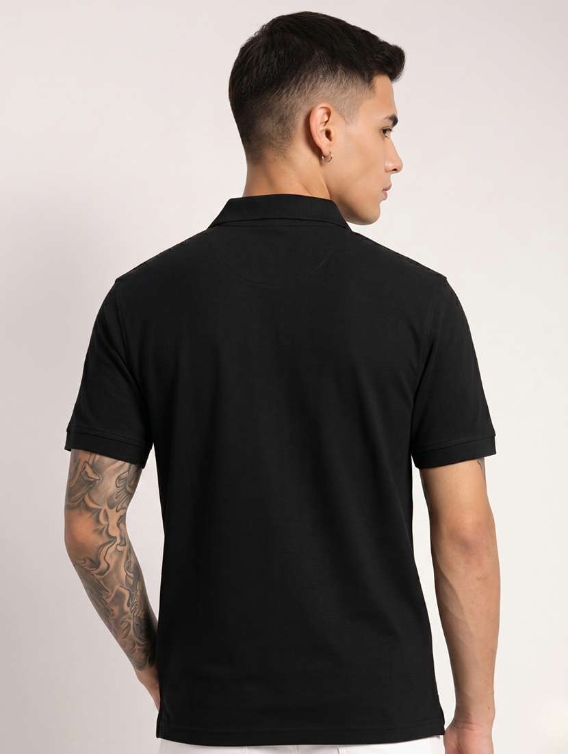 men solid short sleeve regular fit polo t-shirt - 22521297 -  Standard Image - 2