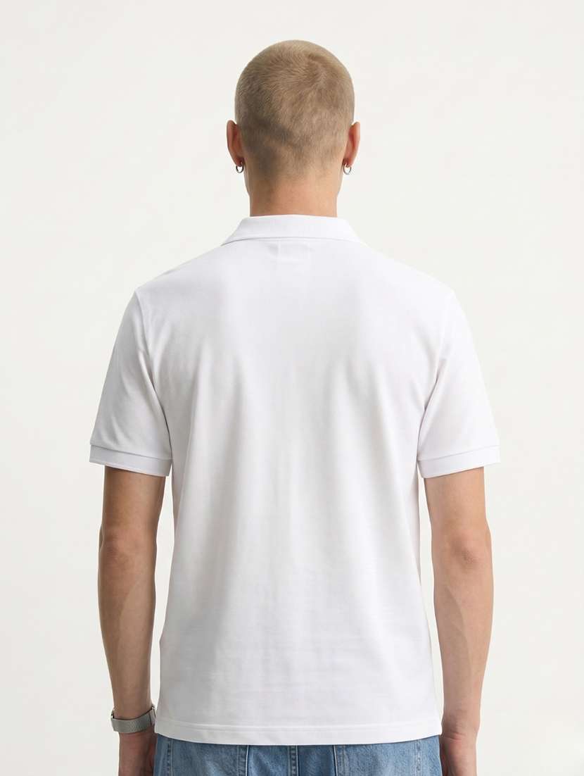 men solid short sleeve regular fit polo t-shirt - 22521340 -  Standard Image - 2