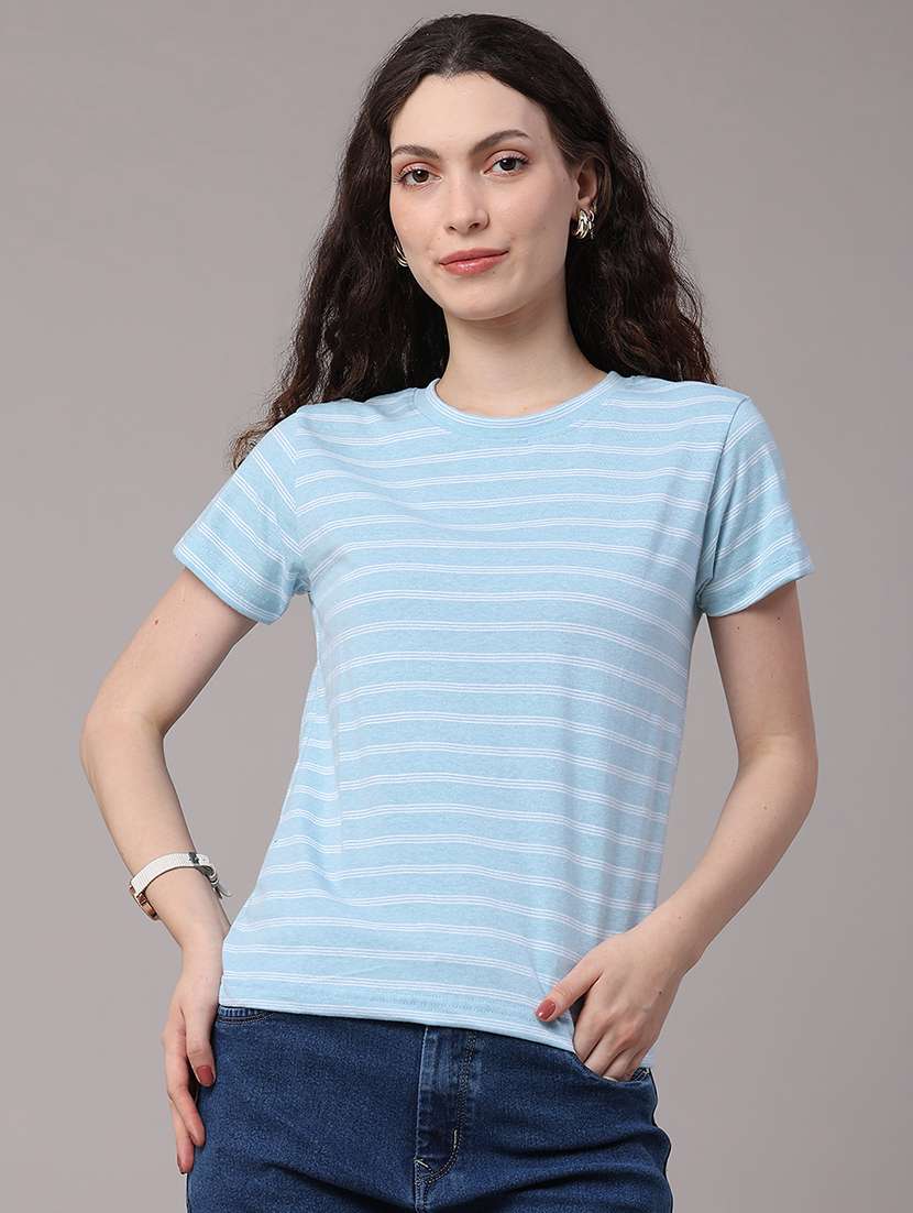 women printed round neck regular t-shirt - 22522385 -  Standard Image - 2