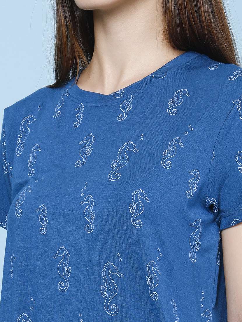 Women Printed Short Sleeve T-shirt - 22522391 -  Standard Image - 2