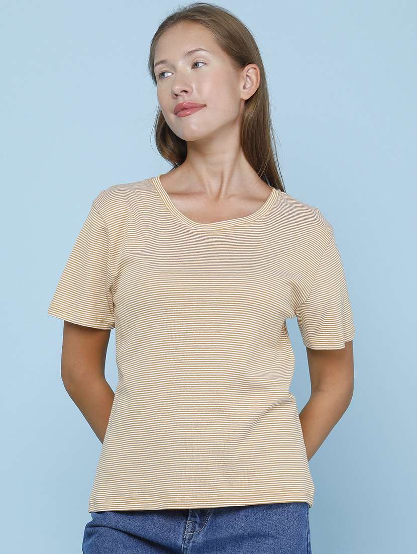 women striped short sleeve t-shirt - 22522431 -  Standard Image - 2
