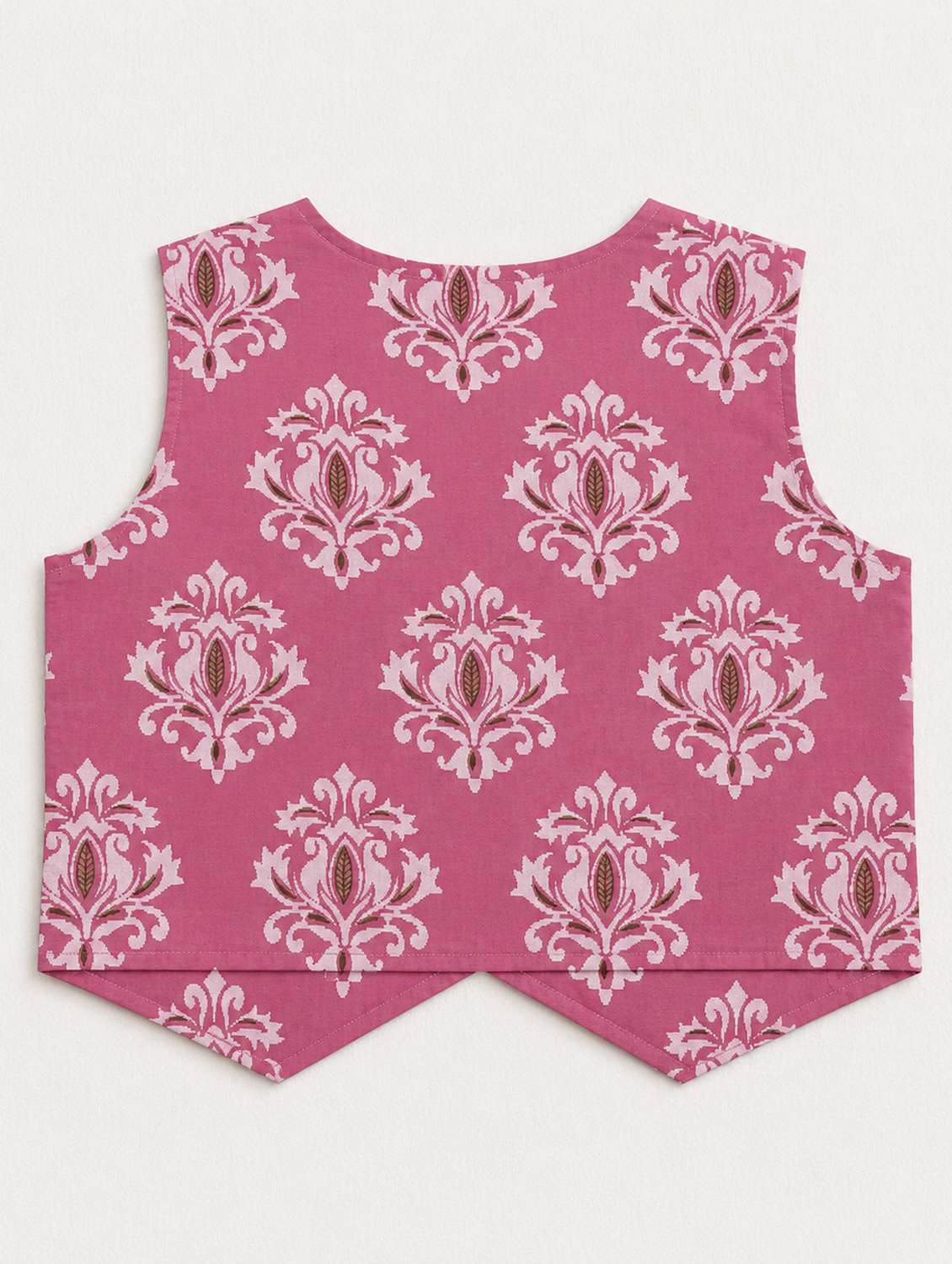 girls printed v neck top and trouser co-ord set - 22522679 -  Standard Image - 2