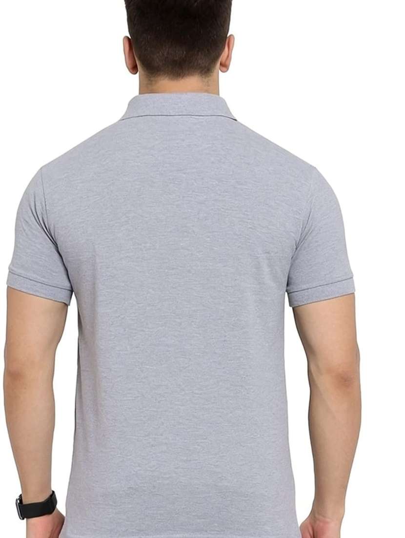 men solid short sleeves polo t-shirt - 22522698 -  Standard Image - 2