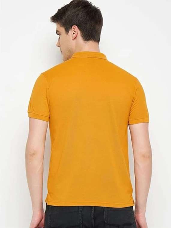 Men Solid Short Sleeves Polo T-shirt - 22522702 -  Standard Image - 2