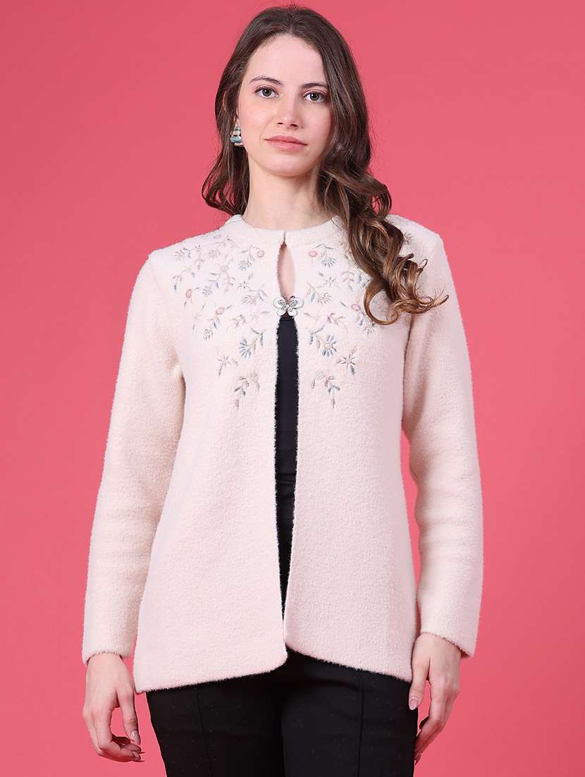 Women Embroidered Long Sleeves Regular Cardigan - 22523067 -  Standard Image - 2