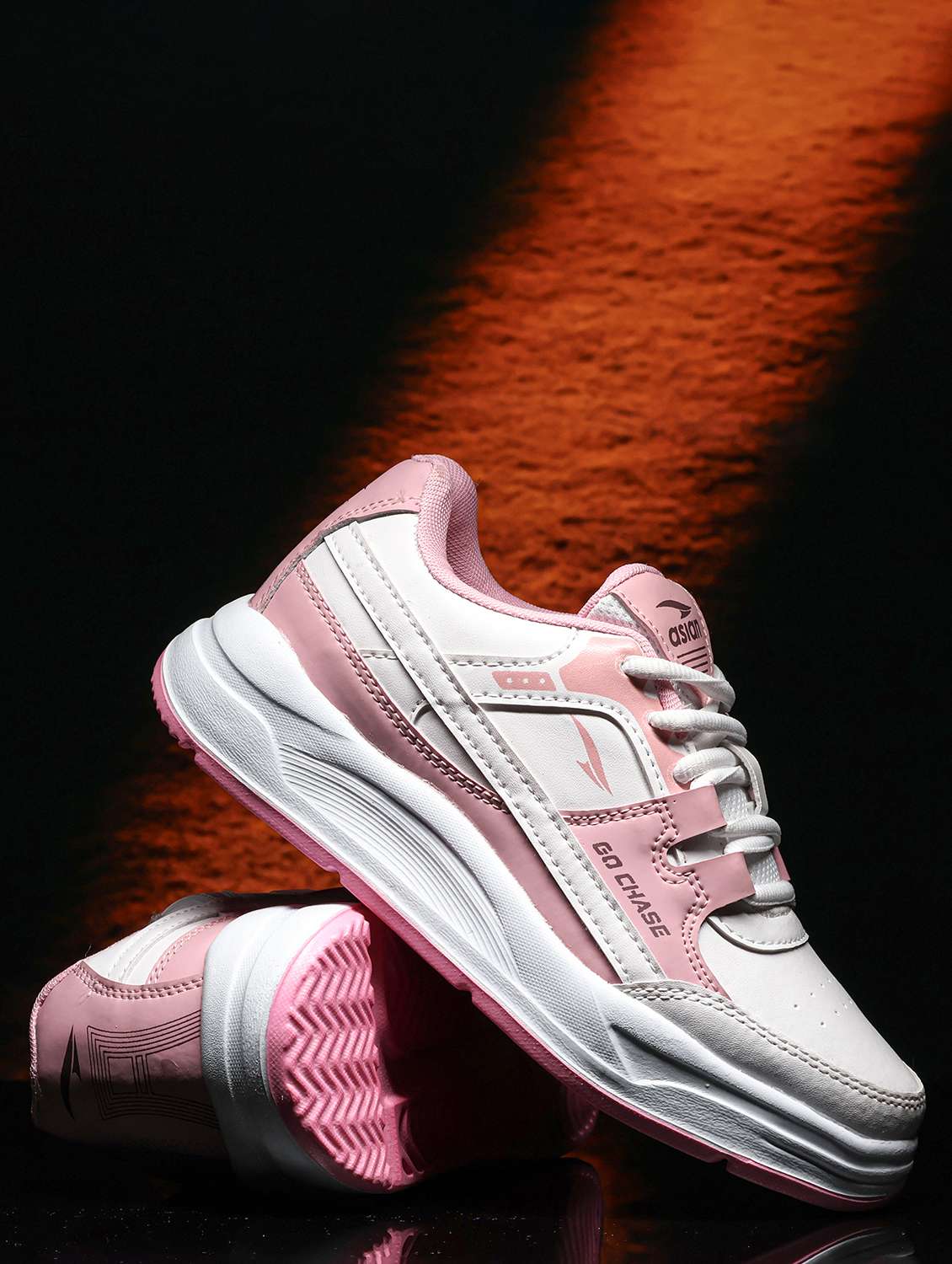 women colourblocked lace up sneakers