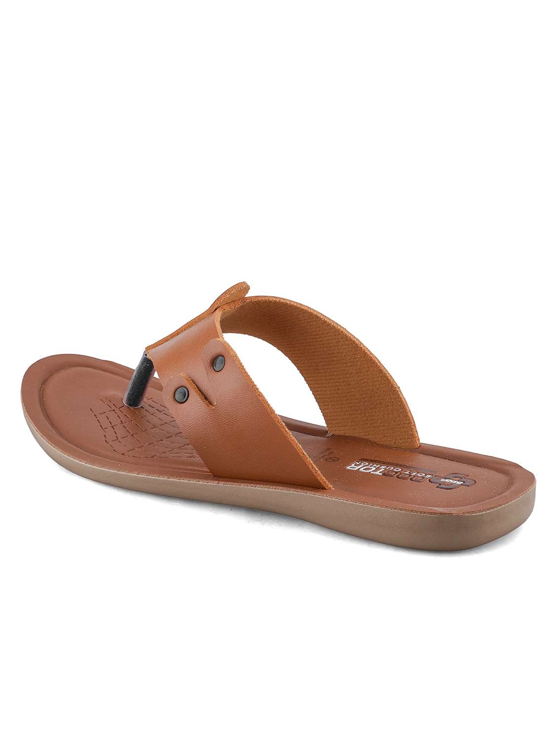 men tan toe seperator slipper - 22524394 -  Standard Image - 2