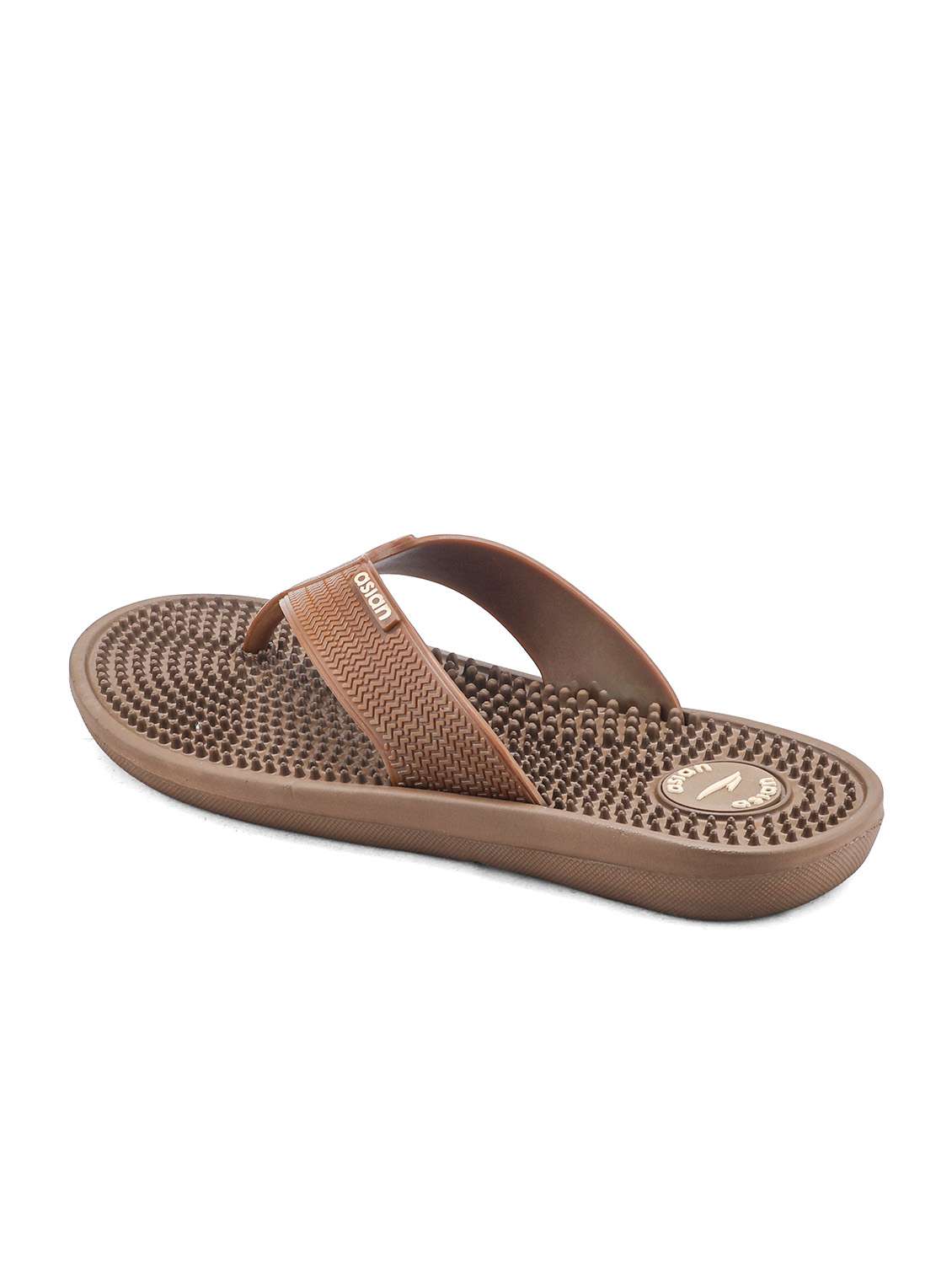 men brown toe separator flip flop - 22524413 -  Standard Image - 2