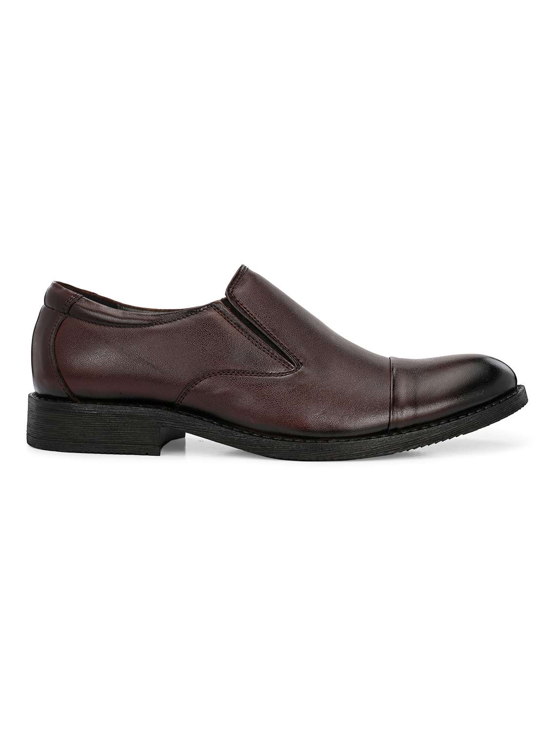 men brown slip on formal shoes - 22524440 -  Standard Image - 2