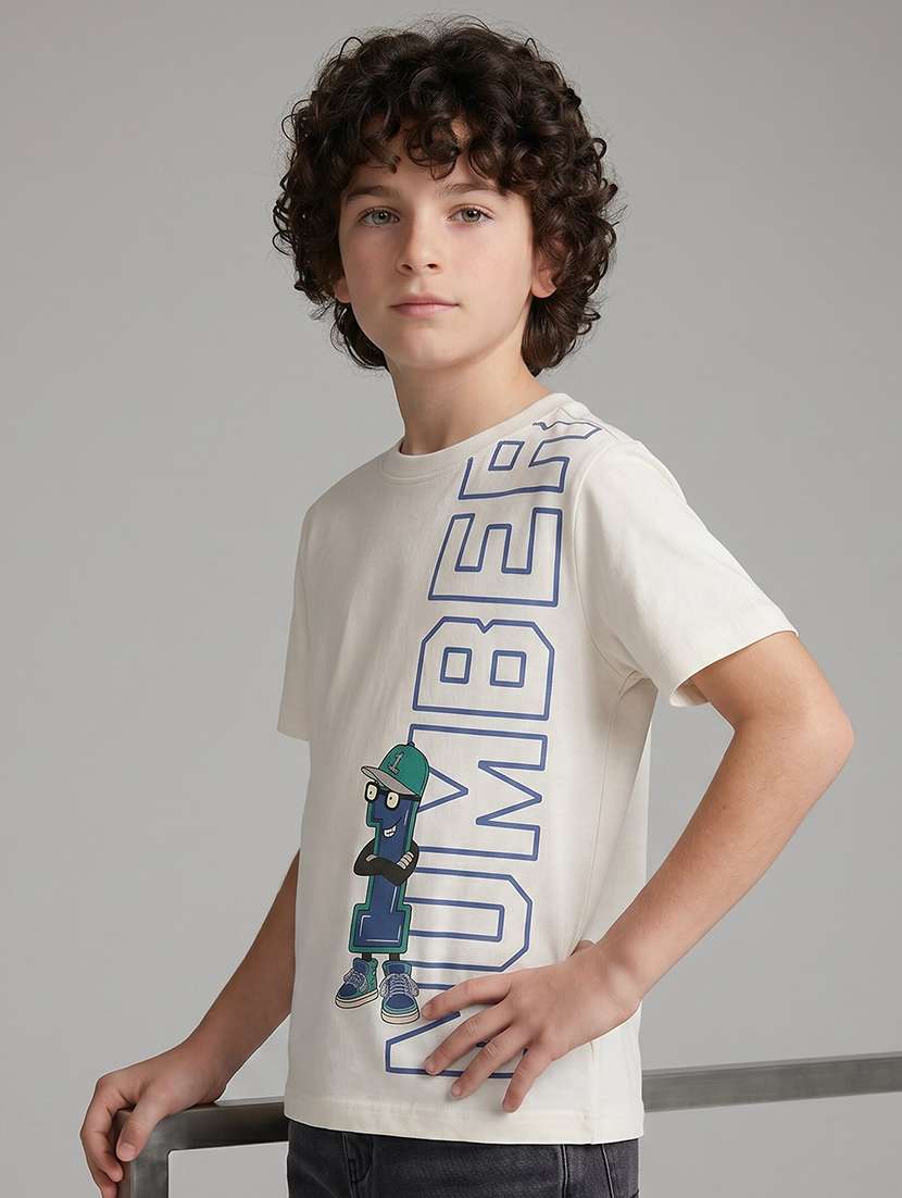 boys printed round neck t-shirt - 22526765 -  Standard Image - 2