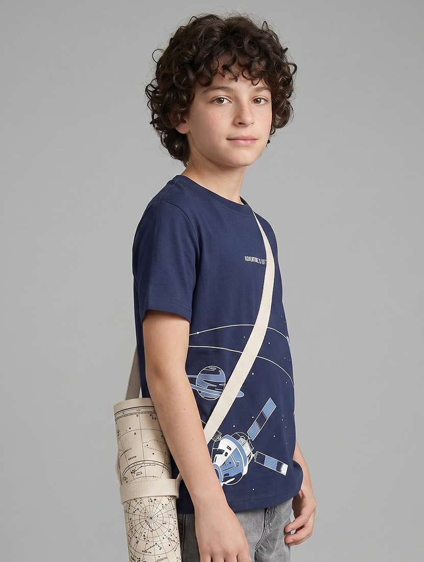 boys printed round neck t-shirt - 22526768 -  Standard Image - 2