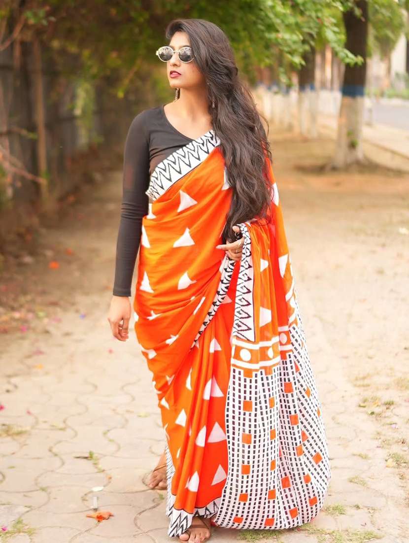 women printed handloom saree - 22526769 -  Standard Image - 2