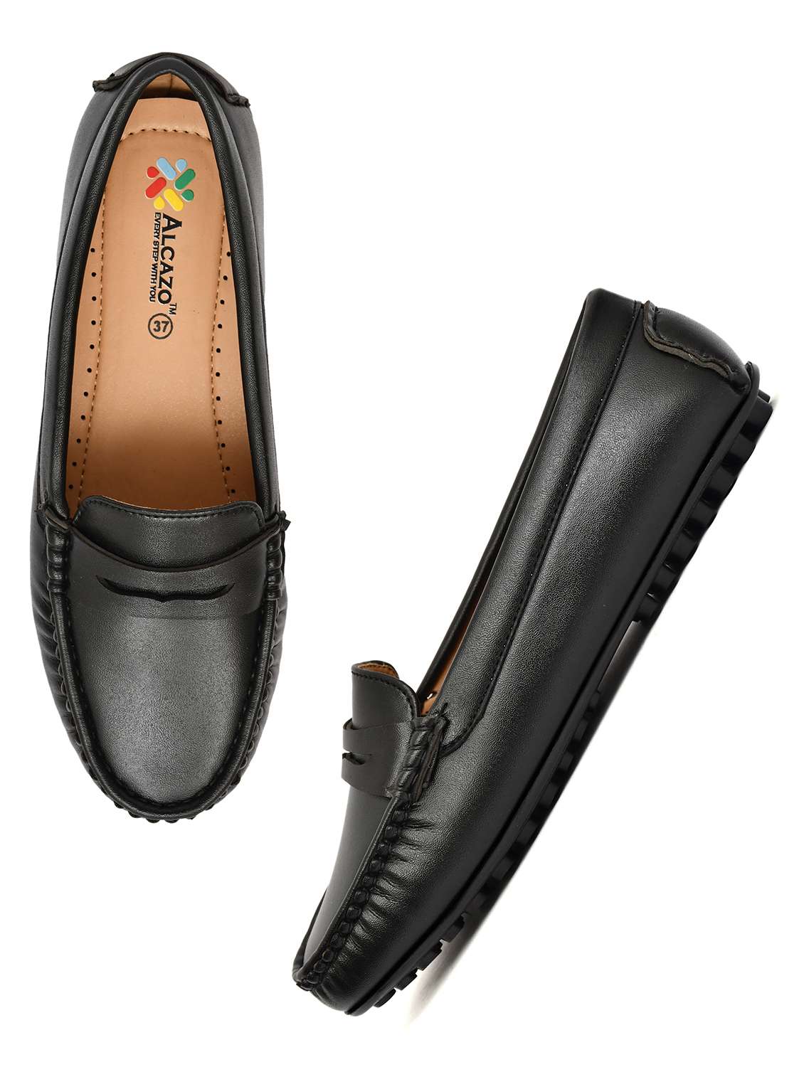women solid slip on loafers - 22526776 -  Standard Image - 2